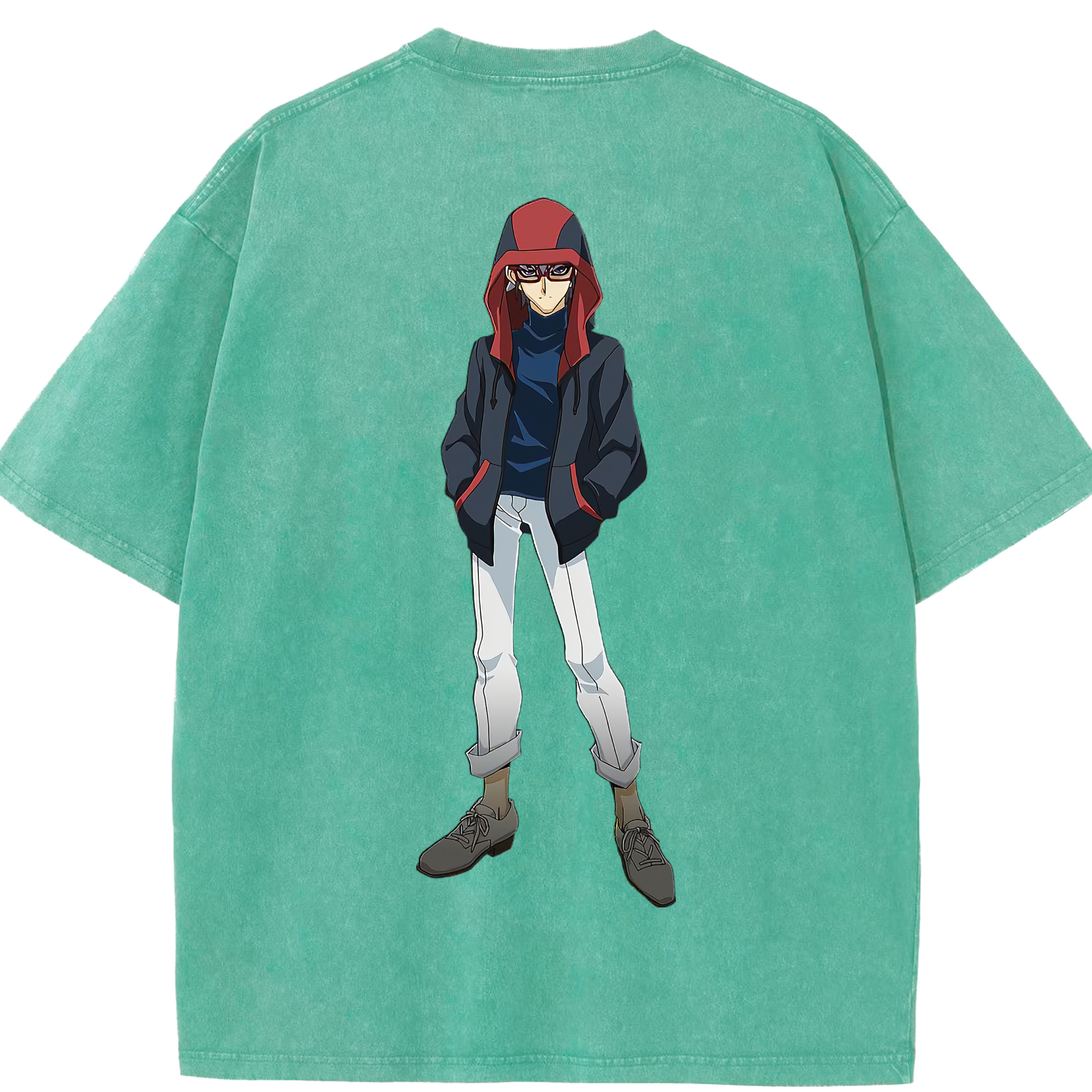 （画像用） 遊☆戯☆王 Yu-Gi-Oh! 綿100% ヴィンテージ風 半袖Tシャツ（背面プリント）